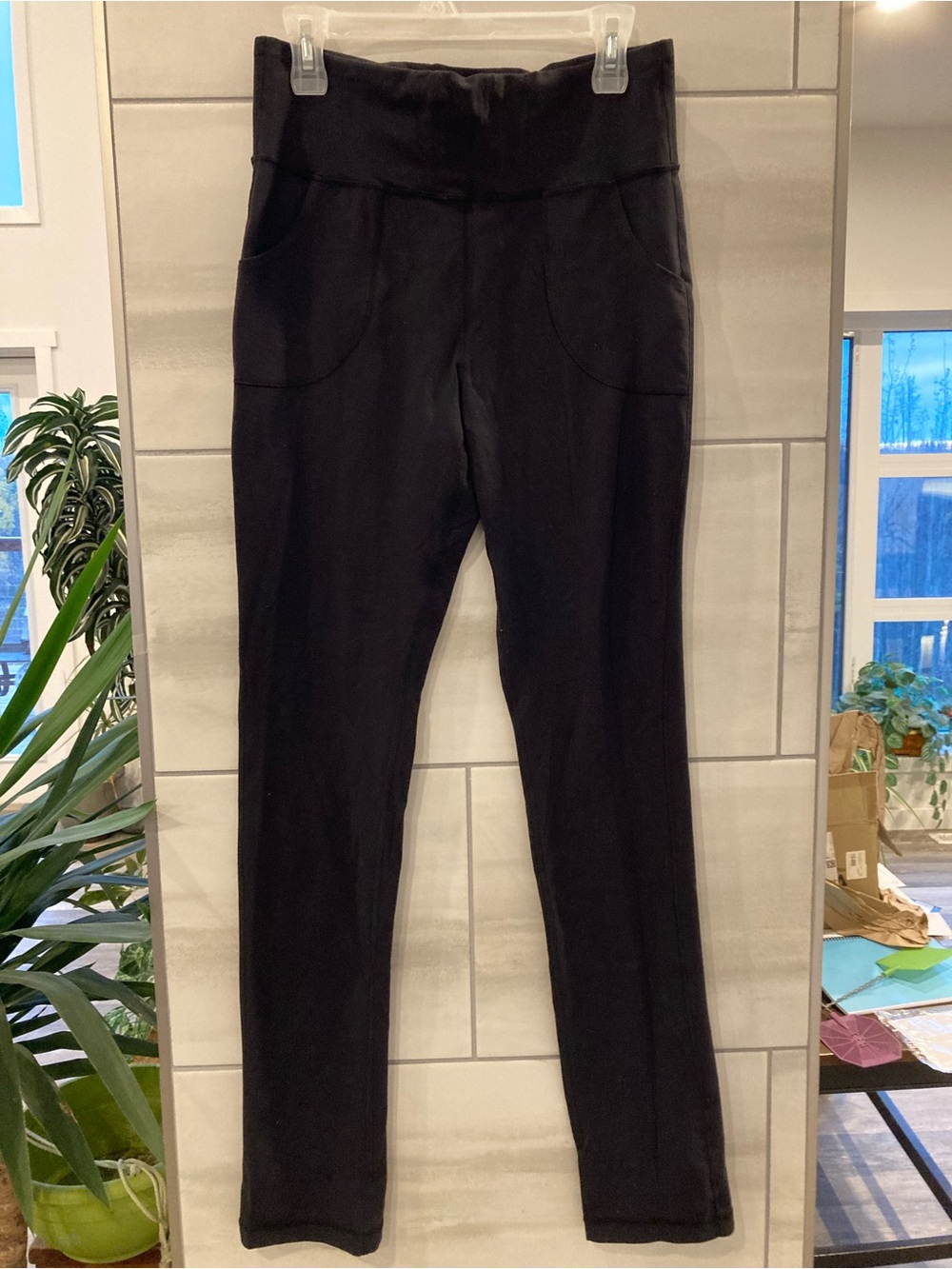 lululemon athletica Black High-Waist Pull-On Leggings long inseam